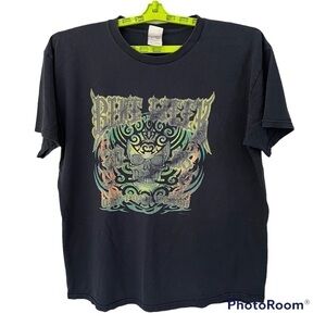 Vintage Daytona Beach Bike Week 2005 Black T Shirt, XL, Skulls Fire Tribal Marks